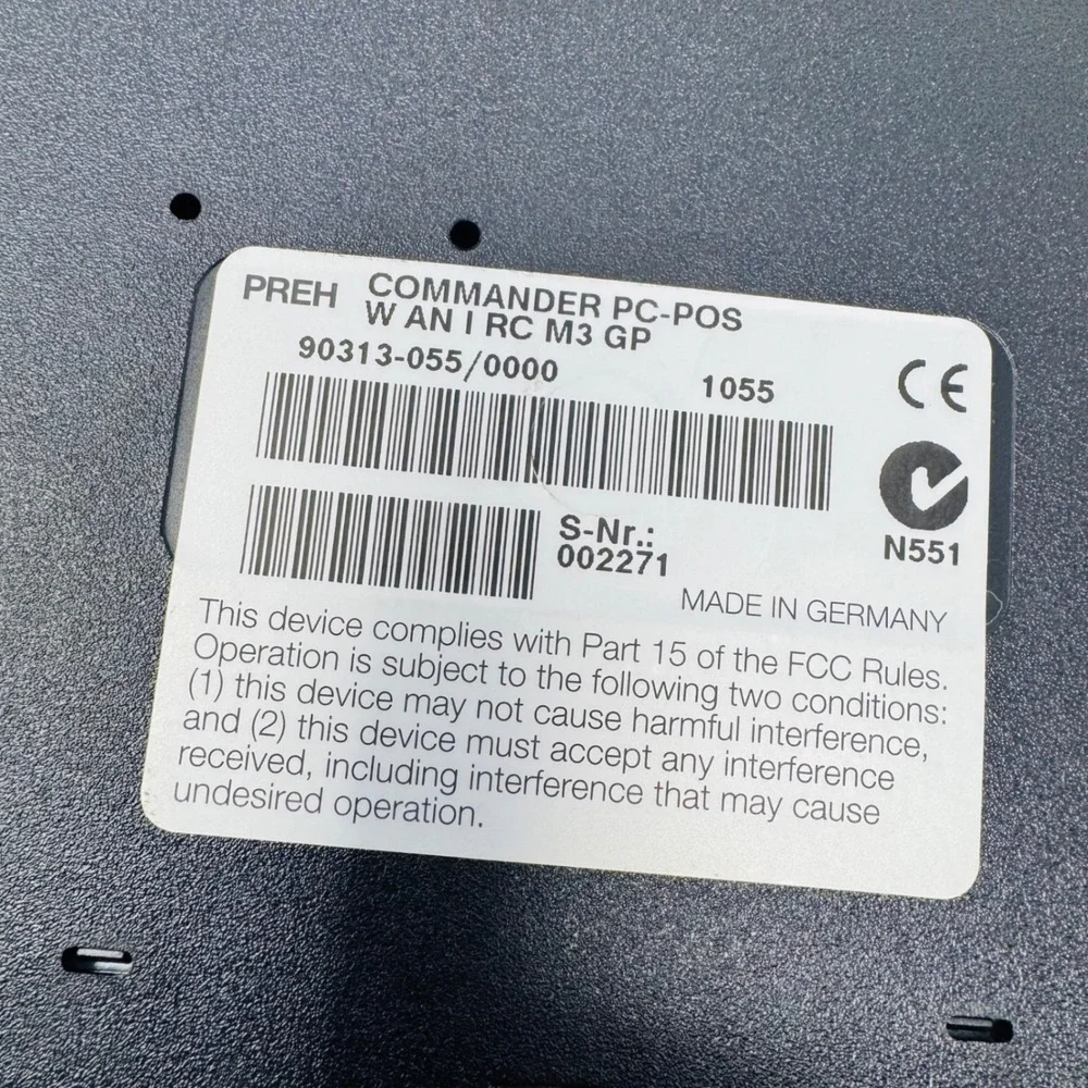 Preh Commander PC-POS Keyboard W AN I RC M3 GP 90313-055/0000 Black Touchpad PS2